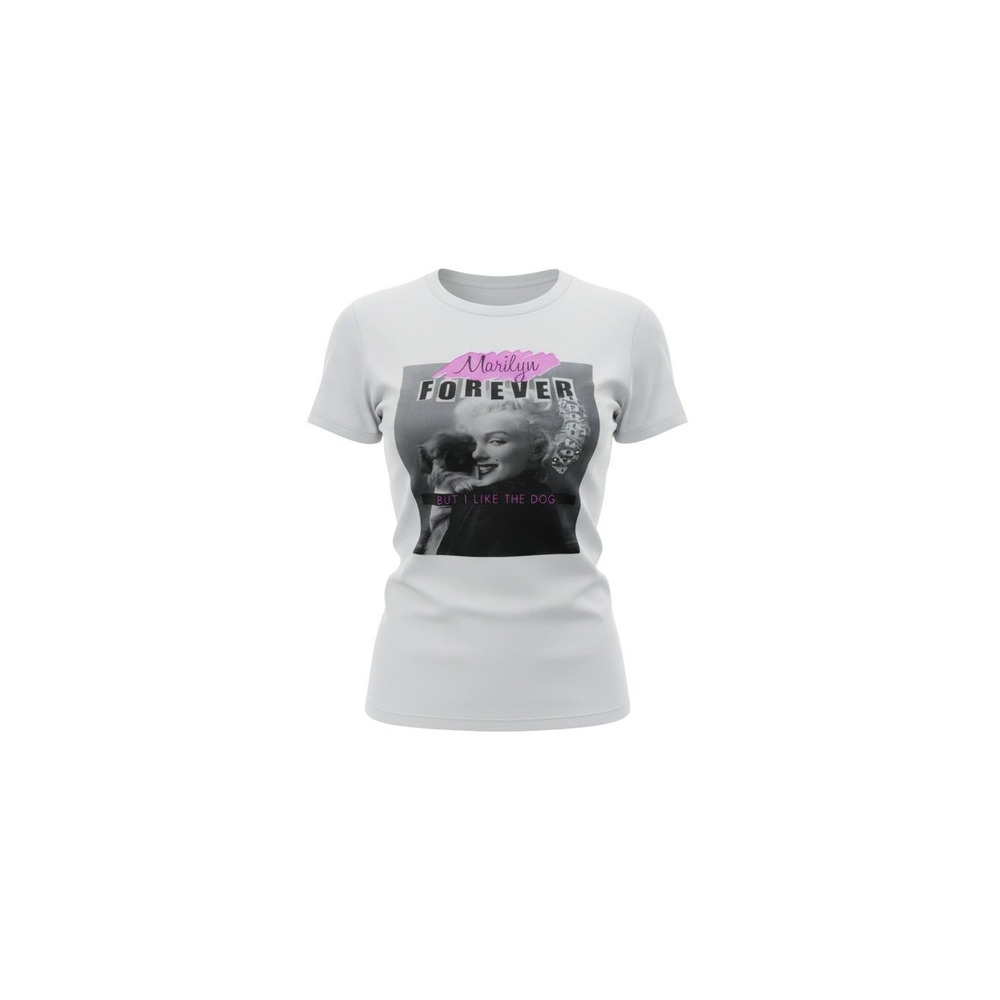 Marilyn Monroe Graphic Tee Womens Medium White All Eyes On Me Cotton T-Shirt